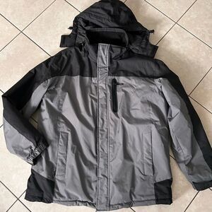 Hawke & Co. Mens Winter Coat Gray & Black Preloved Excellent Size XXL MSRP $225